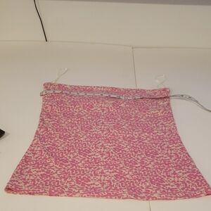 H&M Pink and White A-Line Skirt